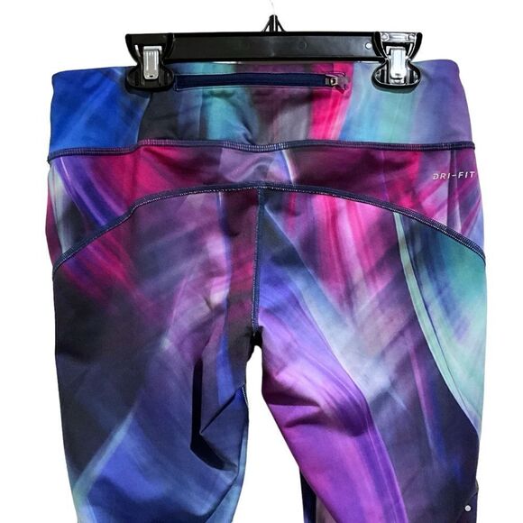 NIKE Dri Fit Running Yoga Leggings Multi-Color Size M - Picture 5 of 16